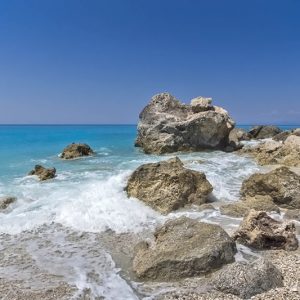 Плаж Мегали Петра, Лефкада, Гърция