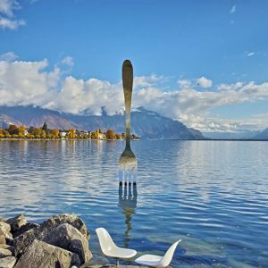 Веве на Женевското езеро, Швейцария