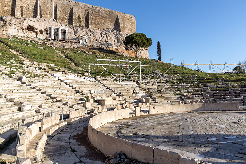 Театър на Дионис Елевтер в Акропола на Атина, Гърция